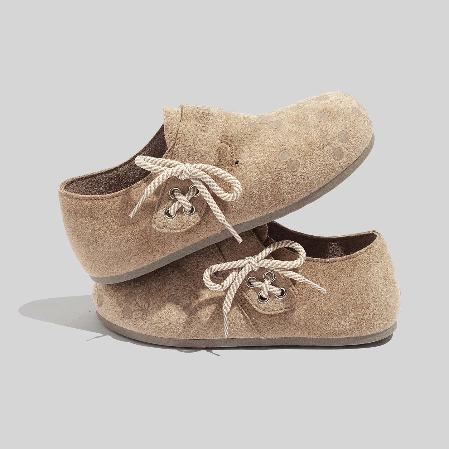 Damen Komfortable Slipper mit floralem Design und innovativer Schnürung