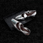 Damen Slingback-Pumps mit elegantem Knöchelriemen und modischem Glanz