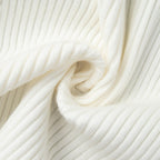 Damen sportlicher Strickpullover mit hohem Kragen R&B