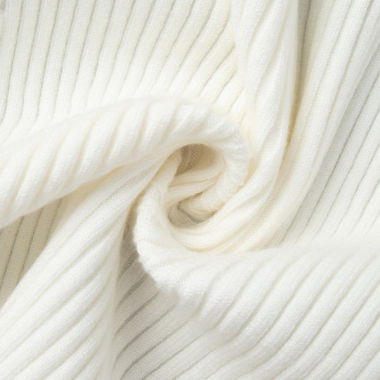 Damen sportlicher Strickpullover mit hohem Kragen R&B