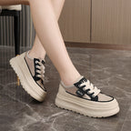 Damen sportliche Sneakers mit robustem Obermaterial und dämpfender Sohle R&B
