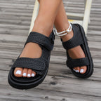 Damen komfortable Sandalen mit verstellbarem Riemendesign und ergonomischem Fußbett R&B