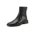 Damen elegante Ankle Boots mit modischer Metalloberfläche R&B