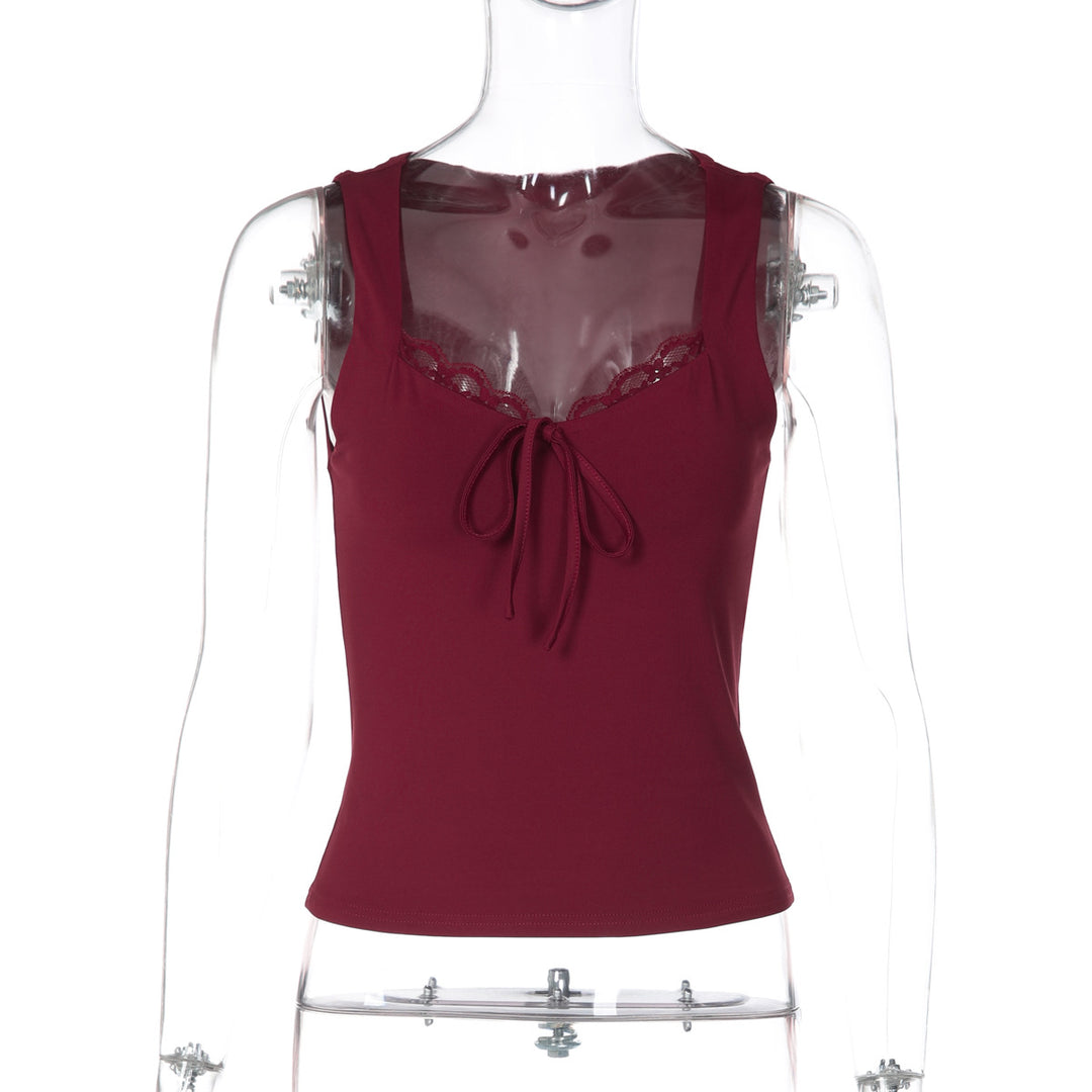 Damen Trägertop mit verspieltem Schleifen-Detail R&B