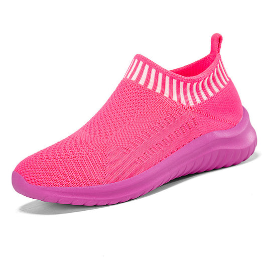 Damen Sportliche Slip-On Sneakers mit atmungsaktivem Strickoberteil R&B 1774575816