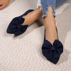 Damen Ballerinas mit dekorativem Schleifendetail und bequemem Fußbett R&B