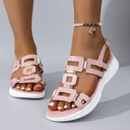 Damen Sportliche Sandalen mit modischem Riemendesign und komfortablem Fußbett R&B