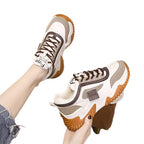 Damen Sportliche Chunky Sneakers mit rutschfester Sohle R&B