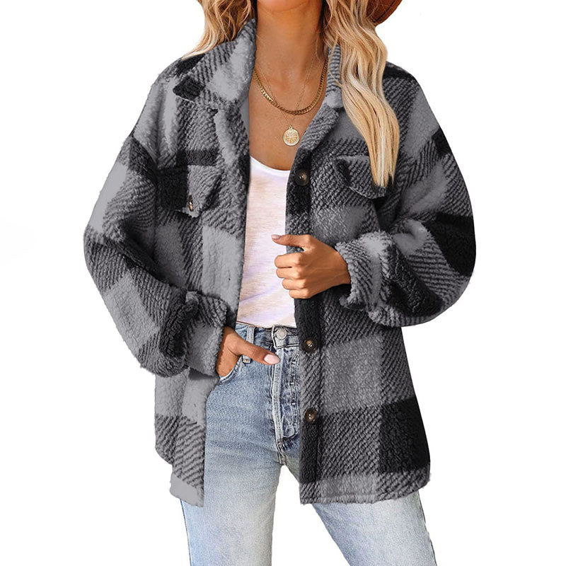 R&B | Warmer Karierter Mantel