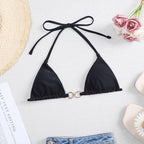 Damen Triangel-Bikini mit elegantem Ringdetail R&B