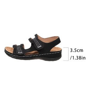 Damen Komfortable Sandalen mit verstellbaren Klettverschlüssen R&B