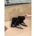 Damen modische und elegante Stiefeletten mit offenem Zehenbereich R&B
