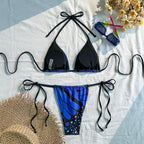 Damen Triangel-Bikini mit lR&Bhaftem Schmetterlingsdesign R&B