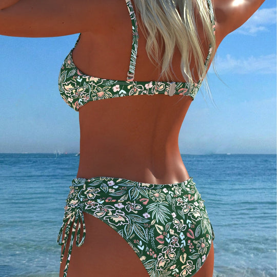 Damen Bikini-Set mit elegantem Balconette-Oberteil und modischem High-Waist-Höschen R&B