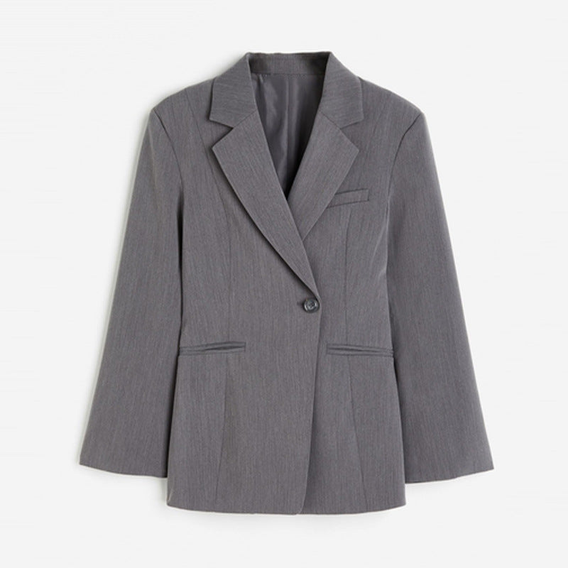 Damen Eleganter Blazer mit tailliertem Schnitt und praktischen Taschen R&B