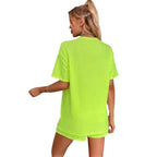 Damen bequeme Sport Shorts mit strukturiertem Oberteil R&B