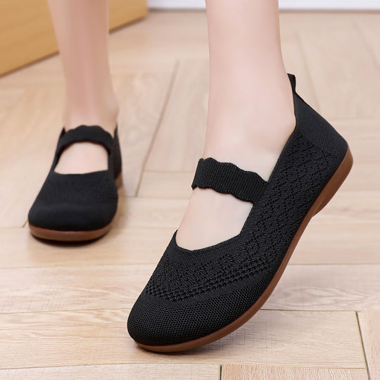 Damen Komfortable Slip-On Ballerinas R&B