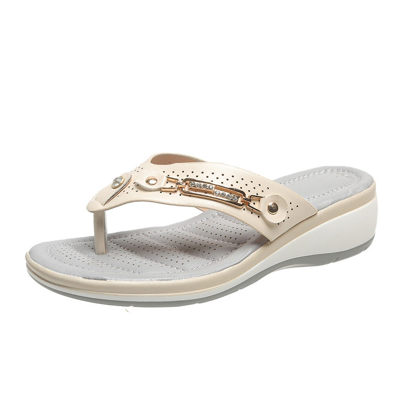 Damen Wedge-Sandaletten mit präziser Fußbetttechnologie und stilvollem Riemendesign R&B