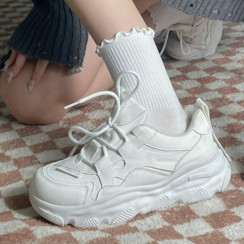 Damen Sportliche Sneakers mit zehenverstärkendem Design und atmungsaktiver Oberflächenstruktur R&B