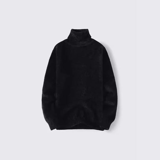Herren warmer Rollkragenpullover aus weichem Strickstoff R&B