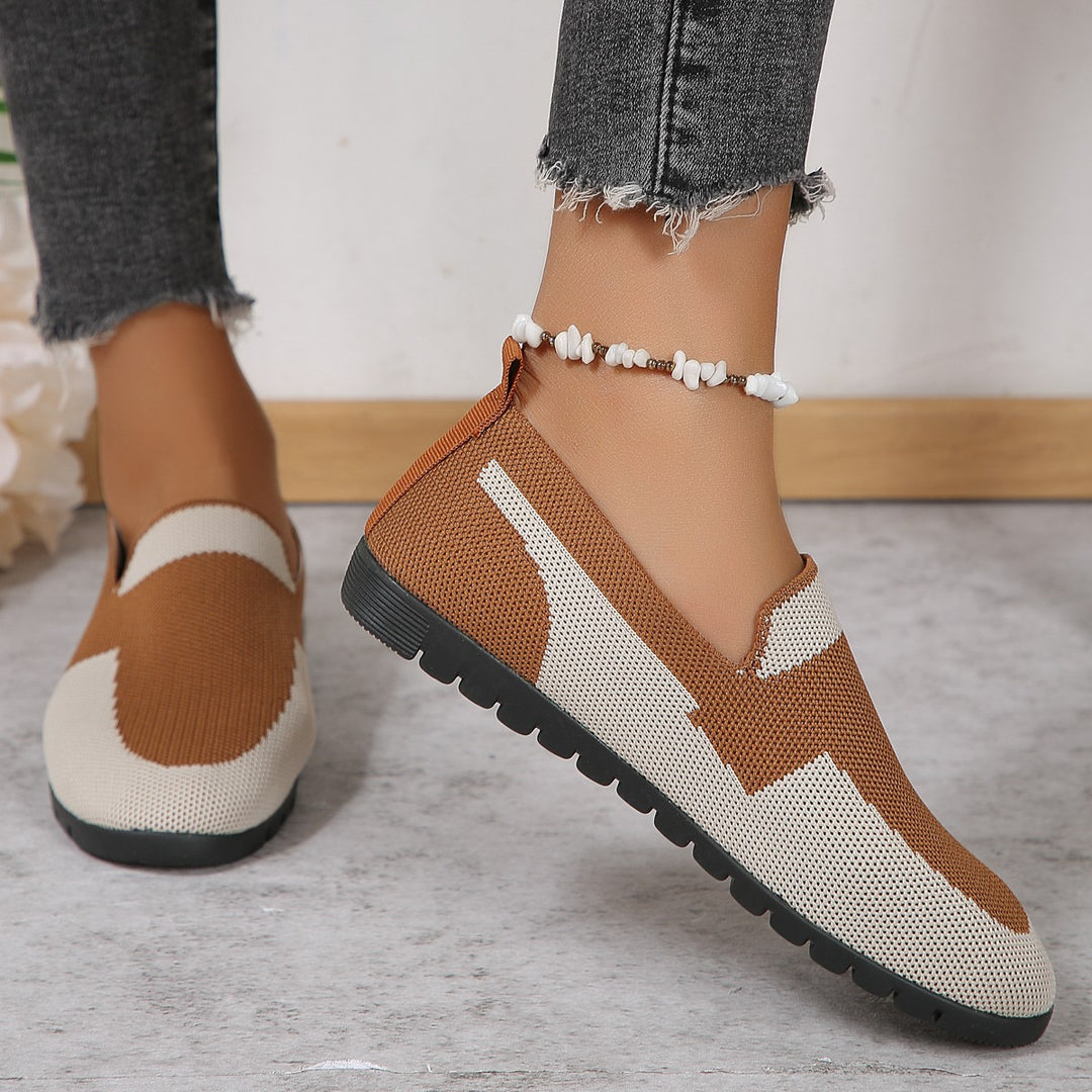 Damen atmungsaktive Ballerinas aus flexiblem Gewebe R&B