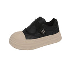 Damen modische Slip-On Sneakers mit praktischen Klettverschluss und dämpfender Laufsohle R&B
