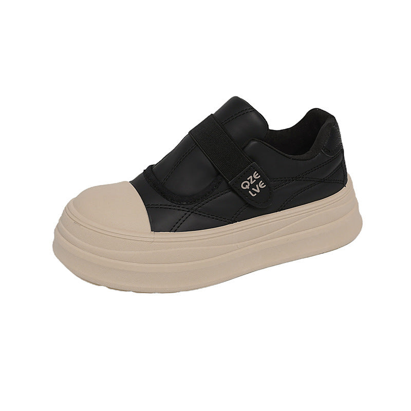 Damen modische Slip-On Sneakers mit praktischen Klettverschluss und dämpfender Laufsohle R&B