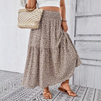 Damen Maxirock mit fließendem Schnitt und floralem Design R&B