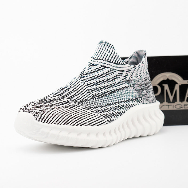 Damen Modische Strick-Sneaker mit rutschfester Sohle