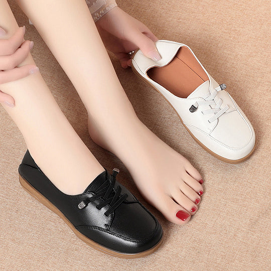Damen Komfortable Sneaker mit elastischen Schnürsenkeln und atmungsaktivem Innenfutter R&B