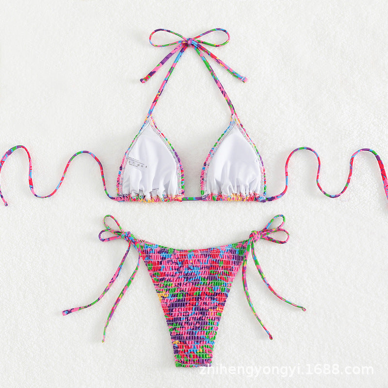 Damen Triangel-Bikini mit fröhlichem Rüschendesign R&B