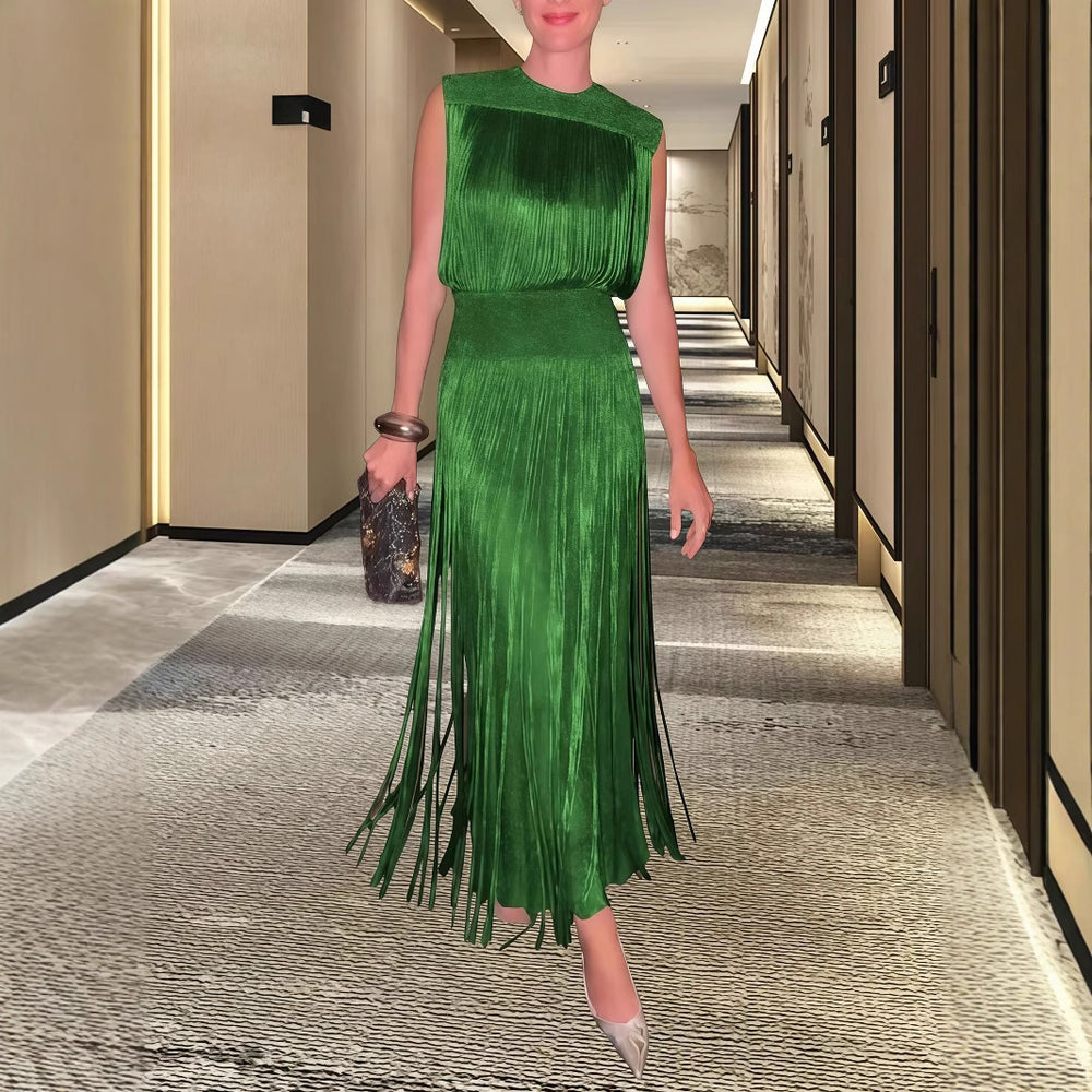 Damen Elegantes Abendkleid mit schwingendem Saum R&B