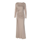 Damen elegantes, hüftbetontes Abendkleid R&B