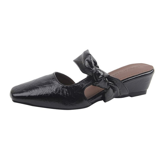 Damen elegante Sling-Pump mit modischem Schleifenakzent und komfortablem Blockabsatz R&B