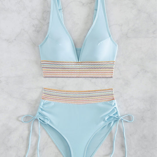 Damen Hochgeschnittener Sportbikini R&B
