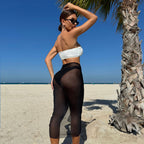 Damen Bikini-Set mit schicker Röschenapplikation und raffiniertem Wickelrock R&B