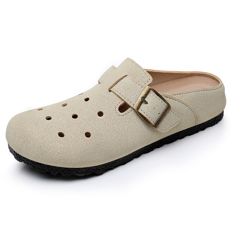 Damen Komfortable Clogs mit verstellbarem Riemen R&B