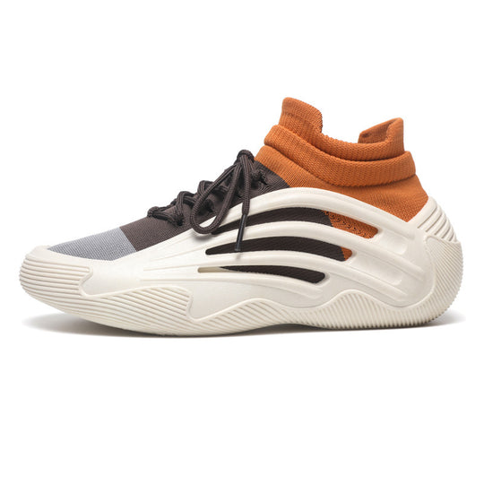 Damen Sportliche High-Performance Sneakers mit elastischem Strickoberteil und rutschfester Sohle R&B