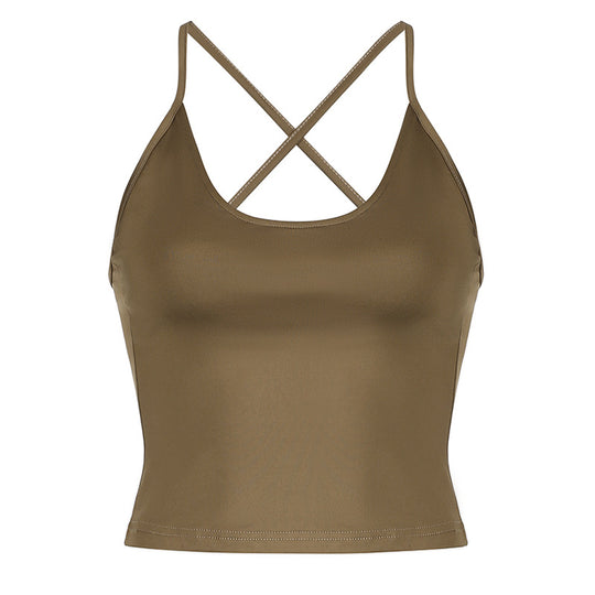 Damen Sportliches Top- und Shorts-Set mit verstellbarem Bund und elastischem Material R&B
