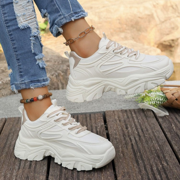 Damen Chunky Sneakers mit modischen Sternen-Applikationen R&B