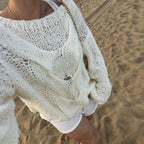 Damen Grobstrickpullover mit luftigem Schnitt und innovative Struktur R&B