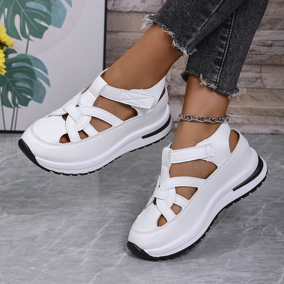 Damen Komfortable Freizeitschuhe mit atmungsaktivem Obermaterial und rutschfester Sohle R&B