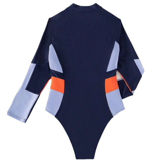 Damen Hochgeschlossener Sport-Badeanzug R&B