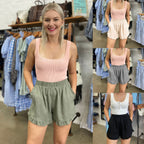Damen Freizeitshorts mit Rüschendetails und praktischen Taschen R&B