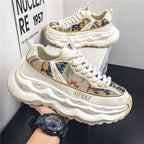 Damen Komfortable Sneakers im Ethno-Stil mit dämpfender Sohle R&B