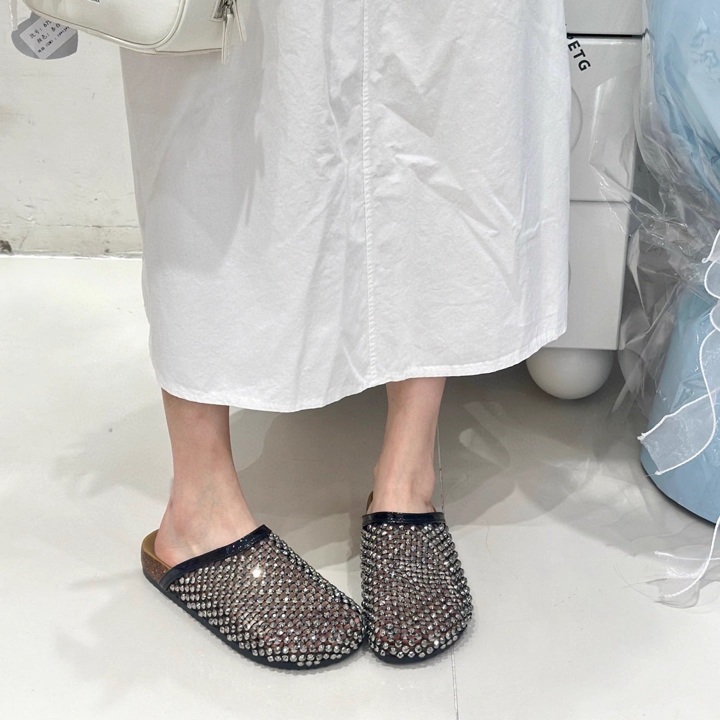 Damen Modische Clogs mit Funktionsoberfläche und komfortablem Fußbett R&B