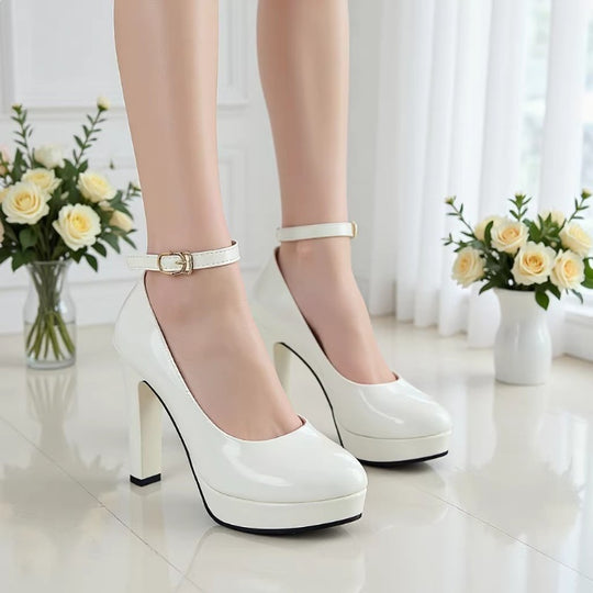 Damen Plateau-Pumps mit verstellbarem Riemen R&B