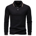 Herren Langarm Poloshirt