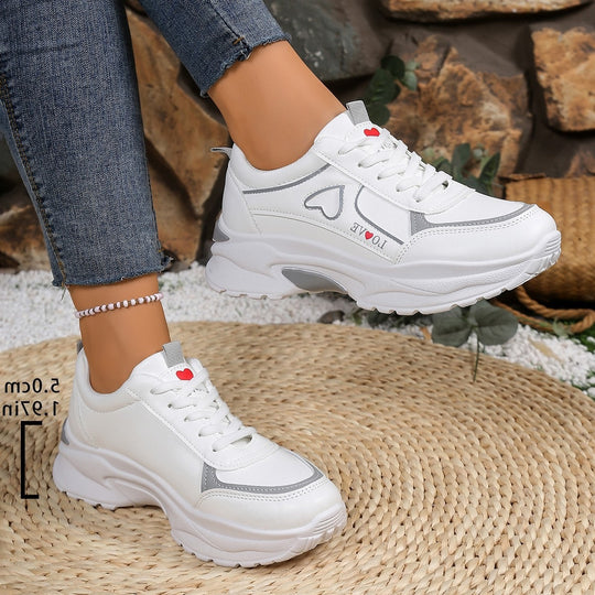 Damen modische Sneakers mit voluminösem Laufsohlen-Design R&B