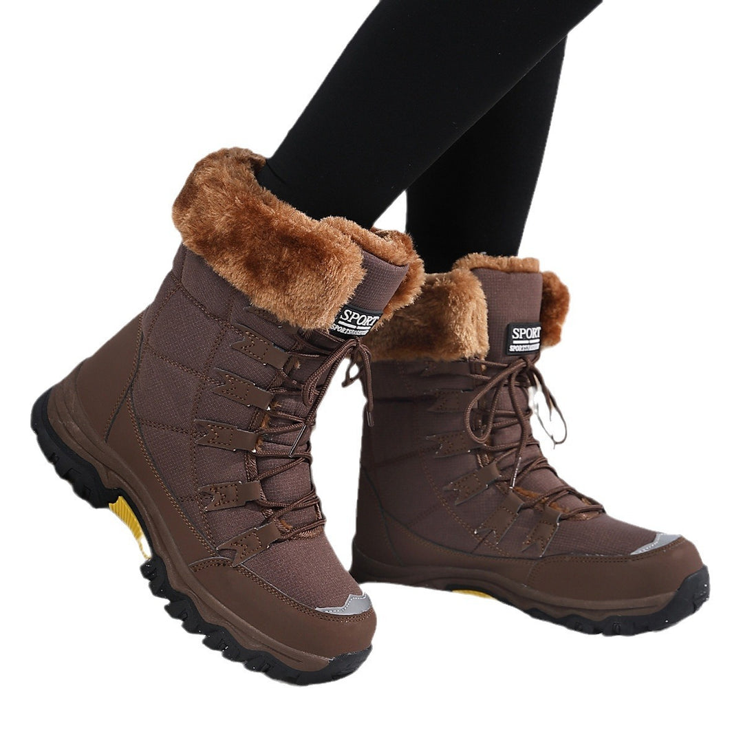 Damen Winterwanderboots mit isolierendem Futter und rutschfester Profilsohle R&B